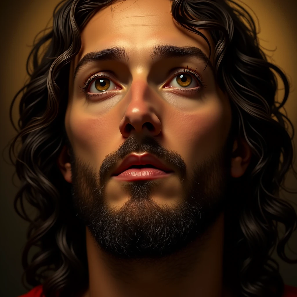{[full bodyof jesus]], beautiful detailed eyes, beautiful detailed lips, extremely detailed face, long eyelashes, religious, spiritual, serene expression, divine light, heavenly glow, glowing aura, cinematic lighting, dramatic lighting, chiaroscuro, renaissance style, oil painting, detailed brushstrokes, highly realistic, photorealistic, 8k, best quality, masterpiece
