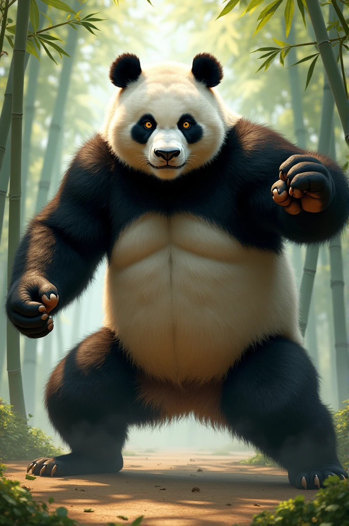 Kung Fu Five was a panda but more realistic