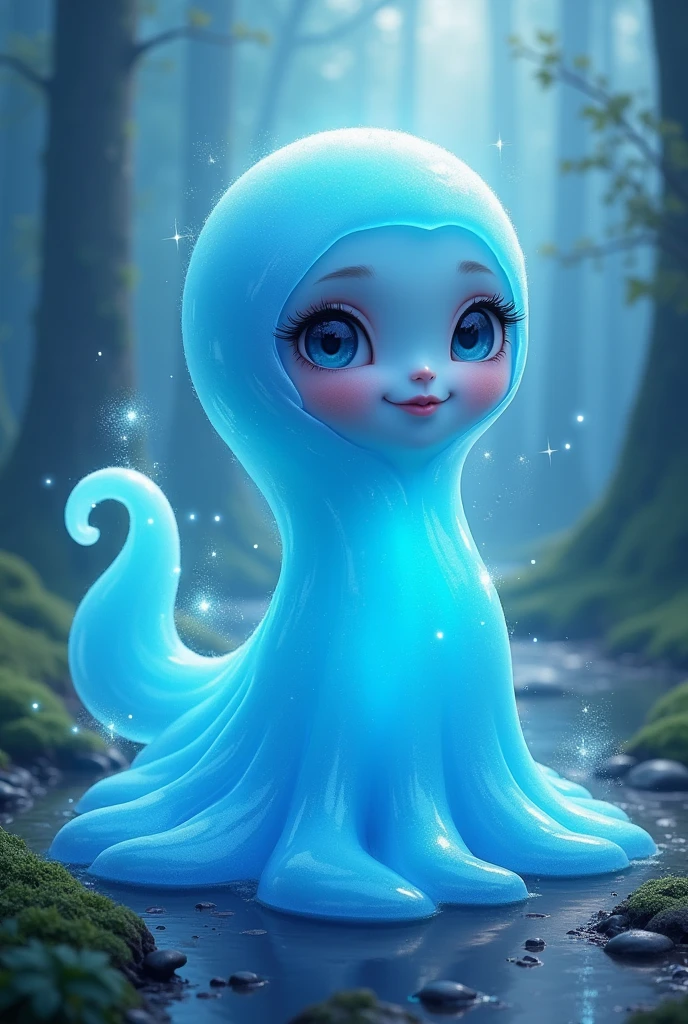 Blue slime girl