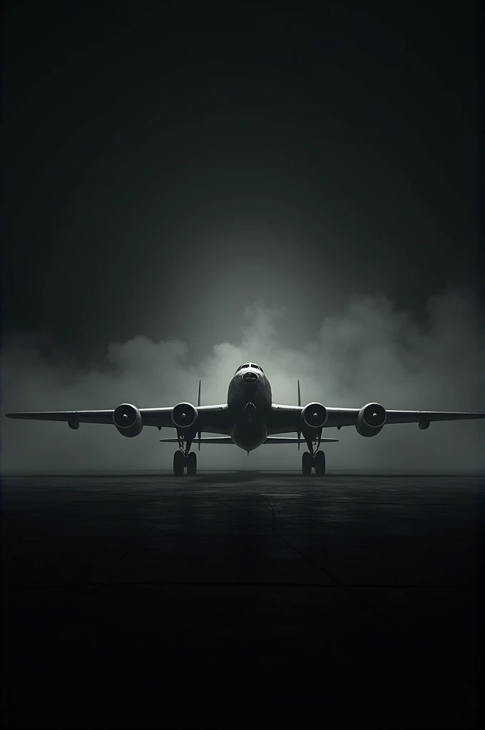 A dark black image and B29 in front in white