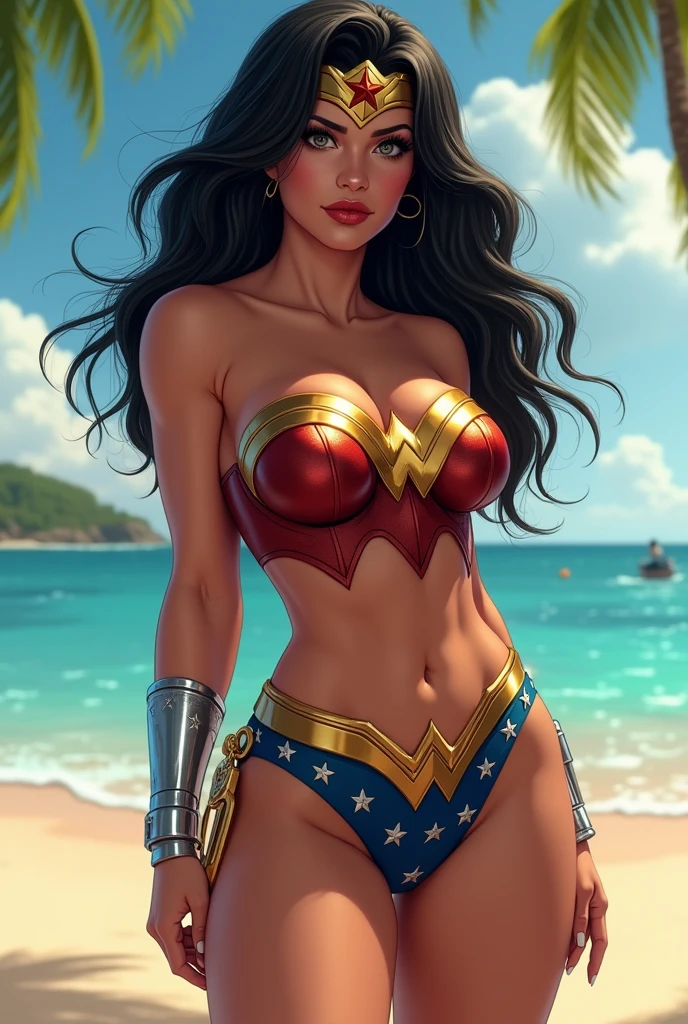 Wonder woman sexy culona  en bikini
