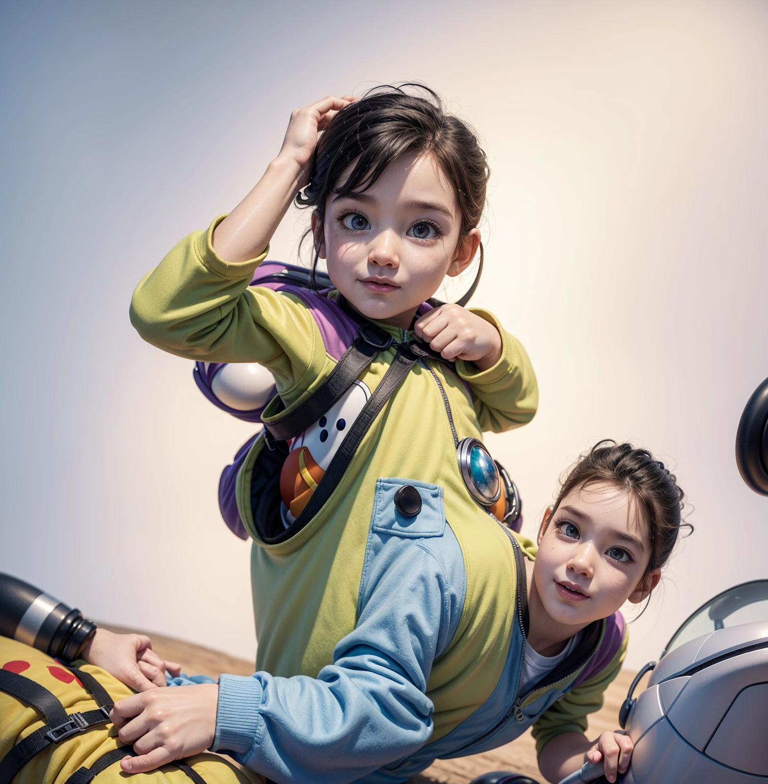 Create Disney Pixar style animation, usando a roupa do buzz lightyear