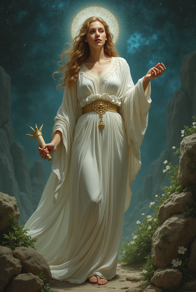 The goddess of memory in Greek mythology is called Mnemosyne. She was a Titaness  the daughter of Gaea (Earth) and Uranus (Heaven), and the mother (via Zeus) of the nine Muses