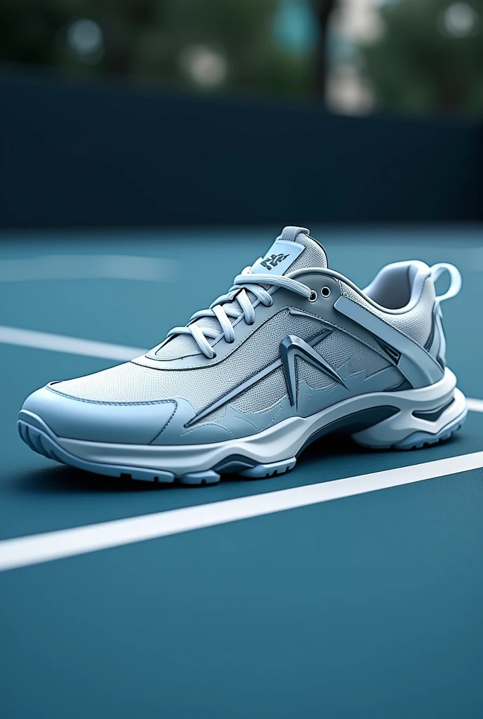 tennis (footwear) sporty and futuristic with innovative design and a focus on sportiness