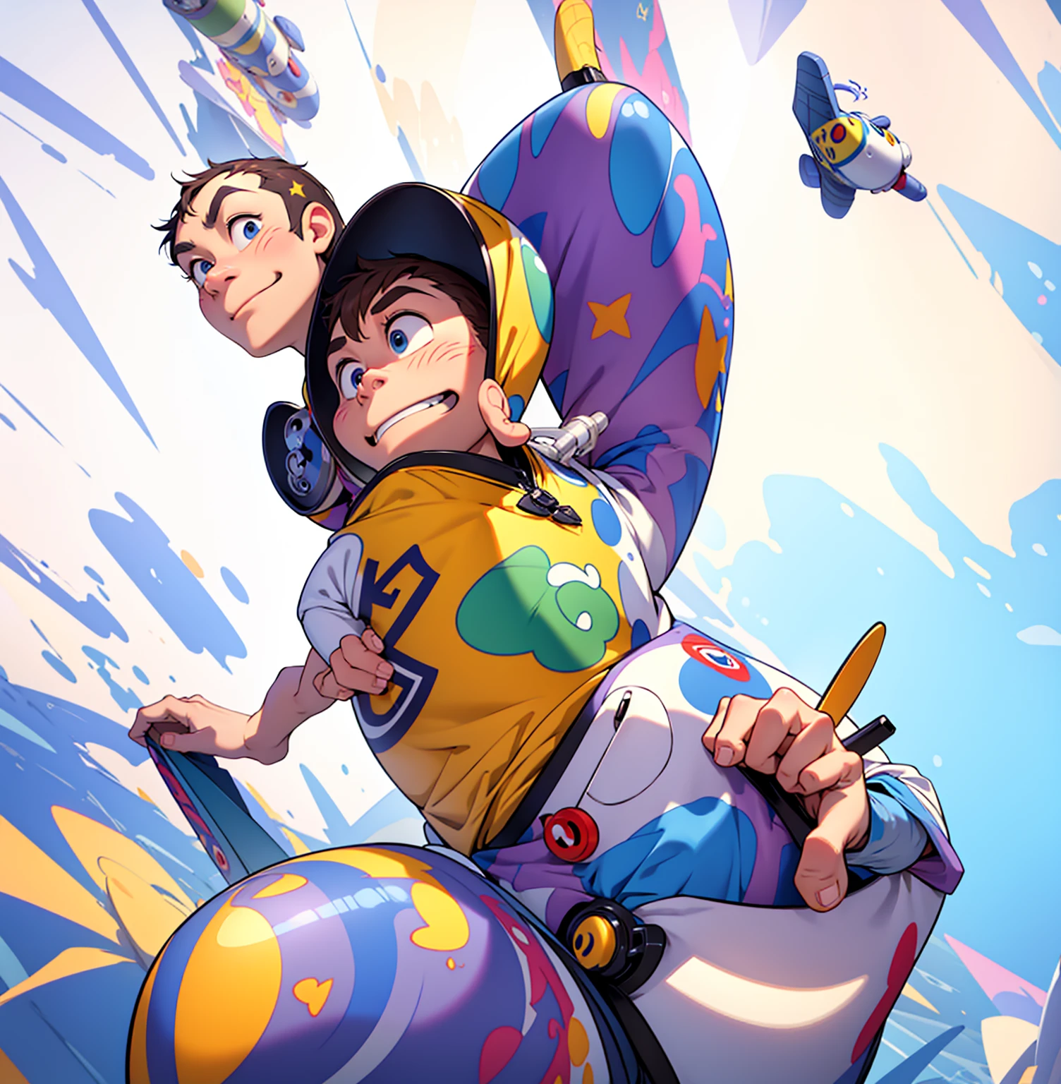 Create Disney Pixar style animation, usando a roupa do buzz lightyear