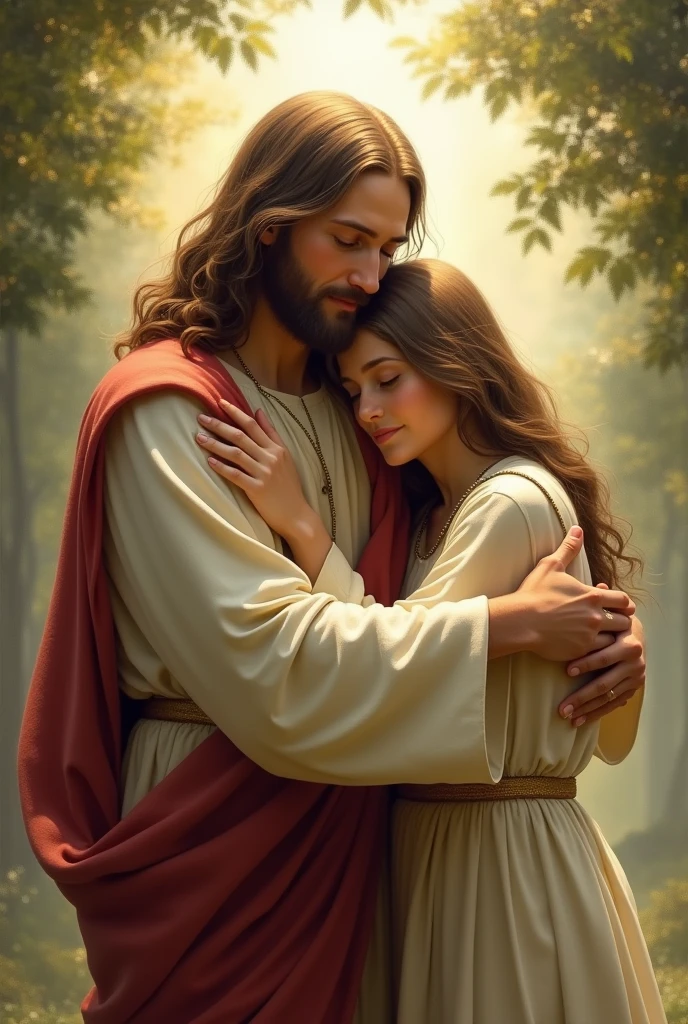 Jesus hugging me