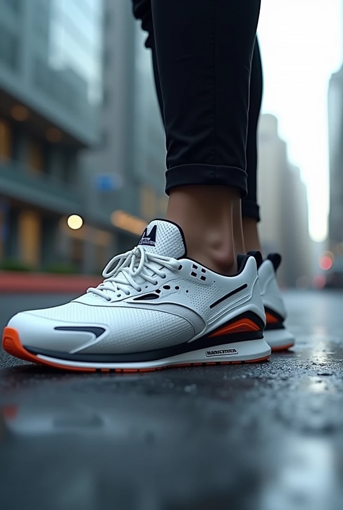 Generate the image of an ultra-modern running shoe