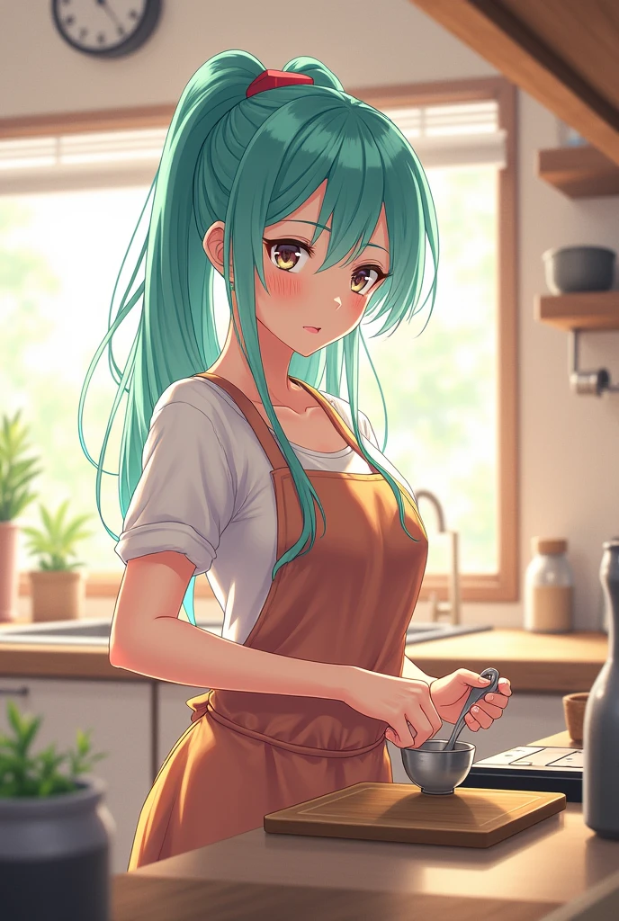 Miku Nakano cooking 
