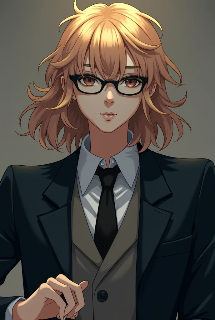 Just add glasses, nothing else, leave it as it is , All I want is for you to add glasses