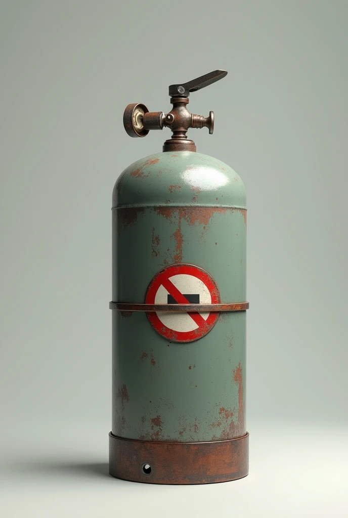 a tank with the universal pressurized gas pictogram
