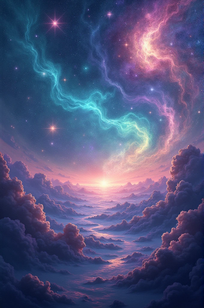 Colorful galaxy background
