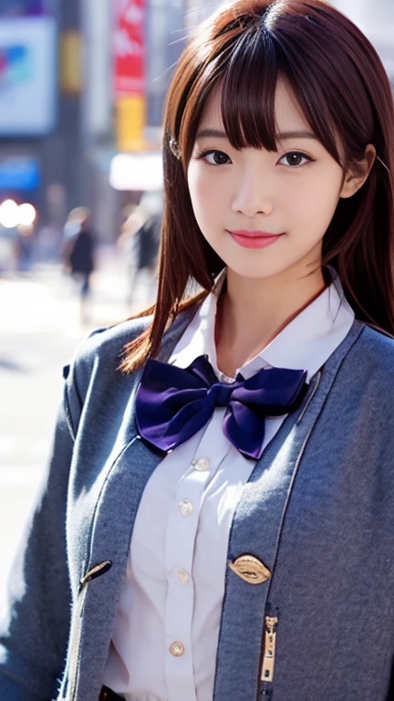 (1 girl, the bowtie on her blouse is fascinating:1.2), Gorgeous Japanese Idol, UNIQUE KOREAN FASHION,
(RAW Photos, highest quality), masterpiece,
(Realistic, Photorealistic:1.2),
very delicate and beautiful, very detailed beautiful,
detailed nose, beautiful & detailed, cinema lighting, gentle & feminine,
4K UHD wallpaper, wonderful, pretty, very detailed,
Very detailed CG Unity 8K Wallpaper, high resolution,
beautiful detailed lady, very detailed eyes,
soft light, bob hair, ponytail, short hair with bangs, hot pink hair, Black_Pink_Jacket,
BREAK
(SNOW: 1.2), Tokyo Shibuya, City Lights,
Perfect Body Anatomy, slender body, huge breasts, kind smile, zoom-in shot, camera focused, face to waist, Candid RNG 25%, medium shot or cowboy shot, bokeh, SFW,)