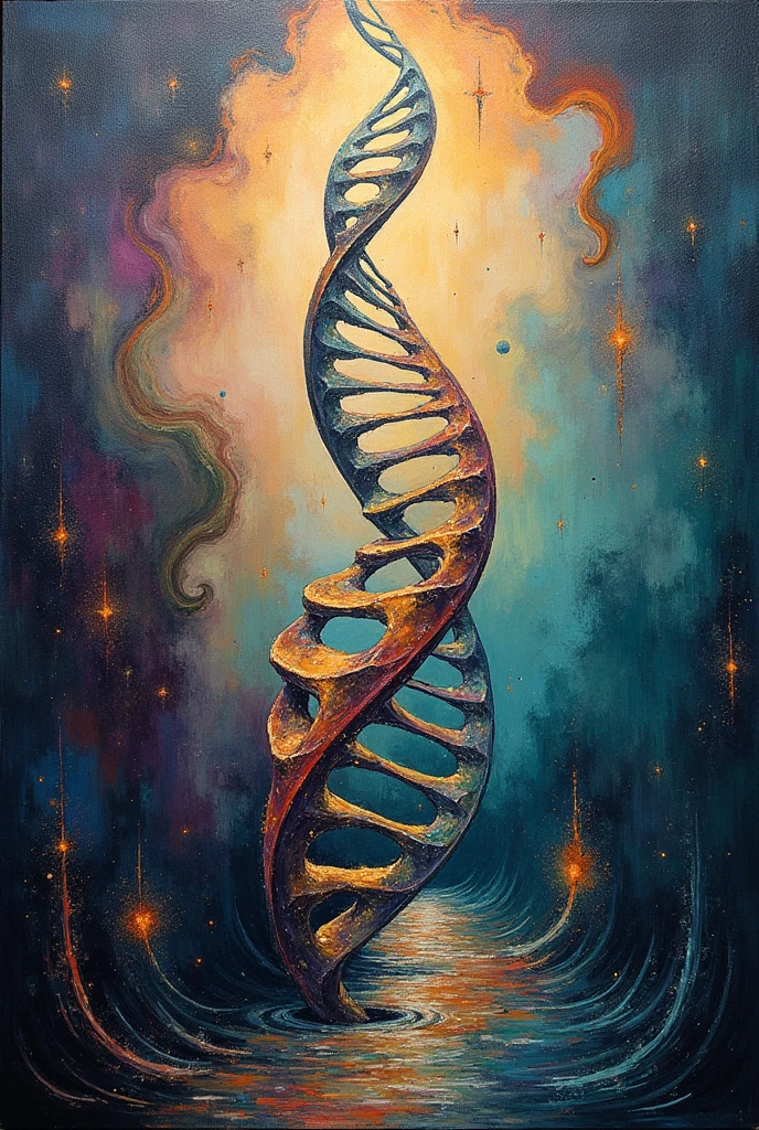 A painting about genetics