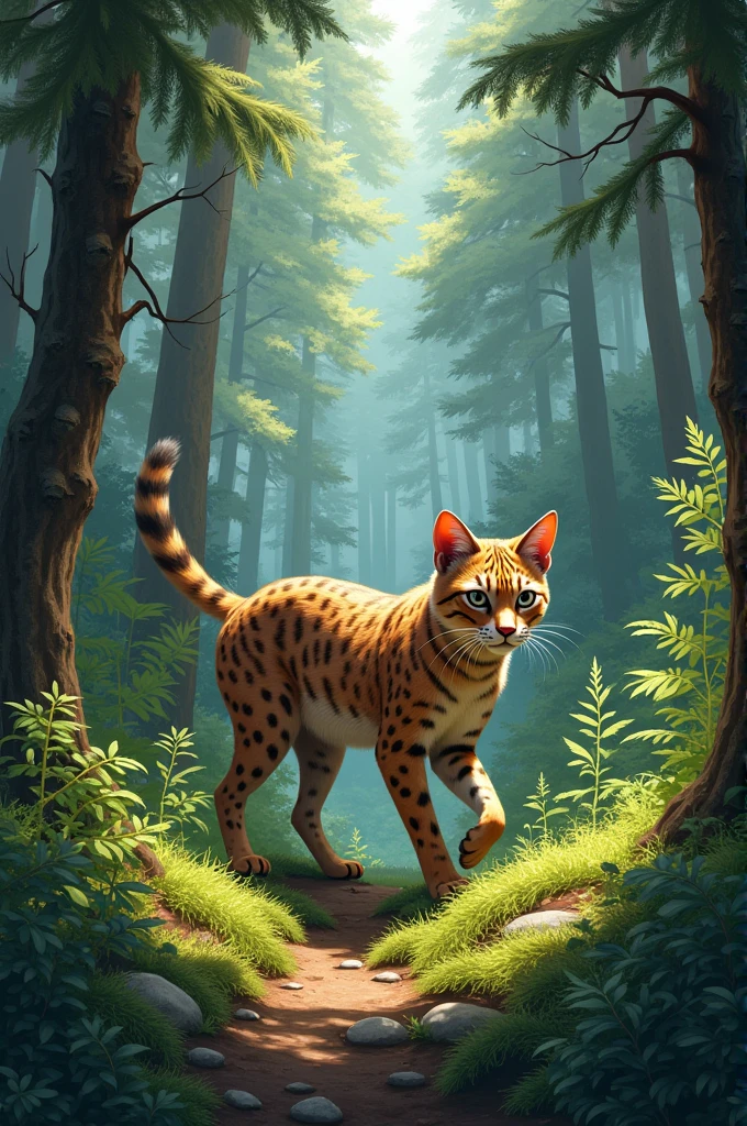 Draw the Chilean animal called güiña