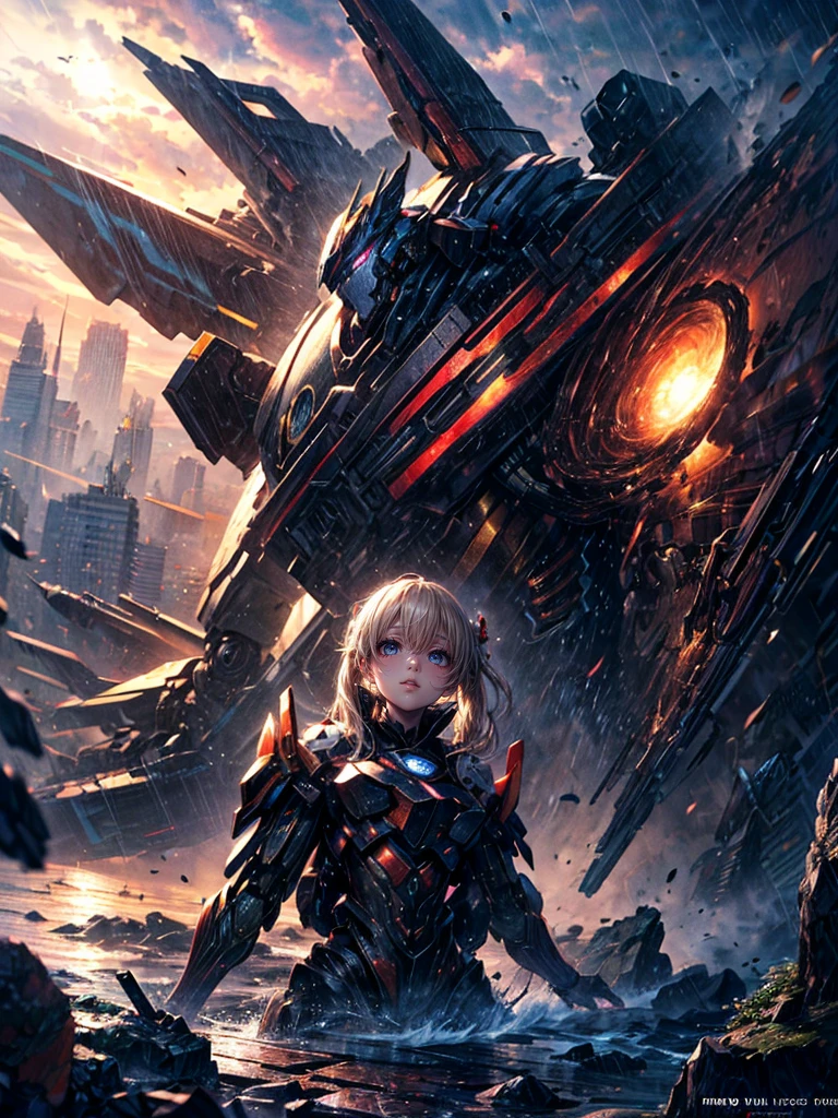 High resolution, Winner of numerous awards, Ultra high definition, Textured skin, retina,
masterpiece,(bestquality),highlydetailed,ultra-detailed,1girl, (A composition where a girl with giant roboT 1.4)(roboT)(,natural lighting:1.5,confidentexpression),(panorama:1.2),mecha, smile,angle、chrome,raw(A beautiful girl with blonde twin tails:1.5)(Confronting the threat、typhoon:1.5)Braving the typhoon、Robot emits beam、A girl with a triumphant look