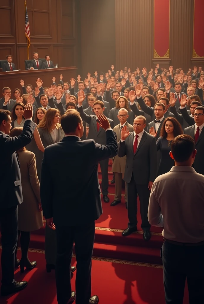 Everyone took oath