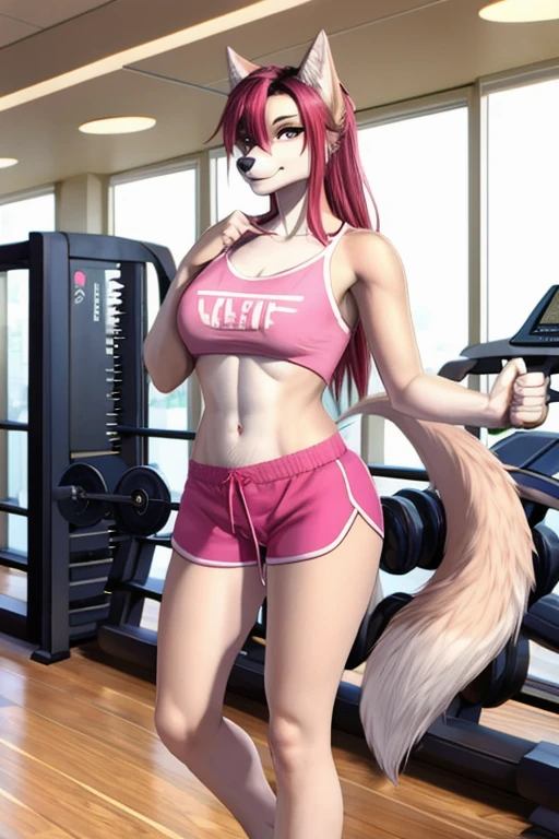 Wolf short pink shorts gym