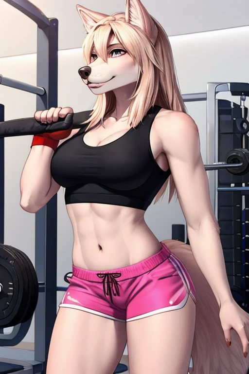Wolf short pink shorts gym