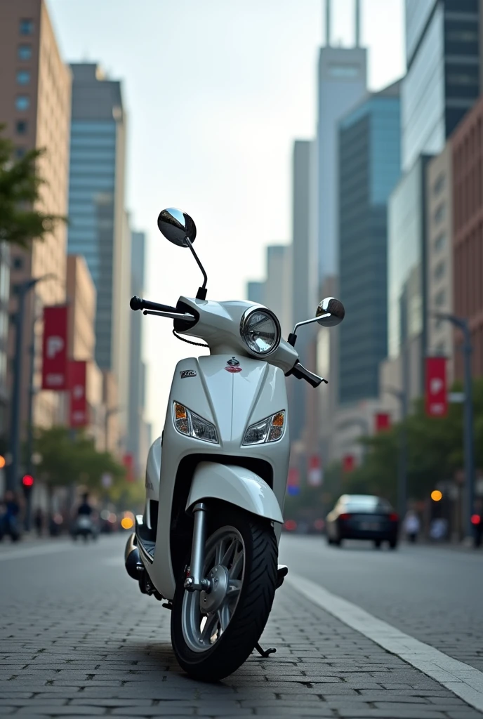 White Honda ex5 


