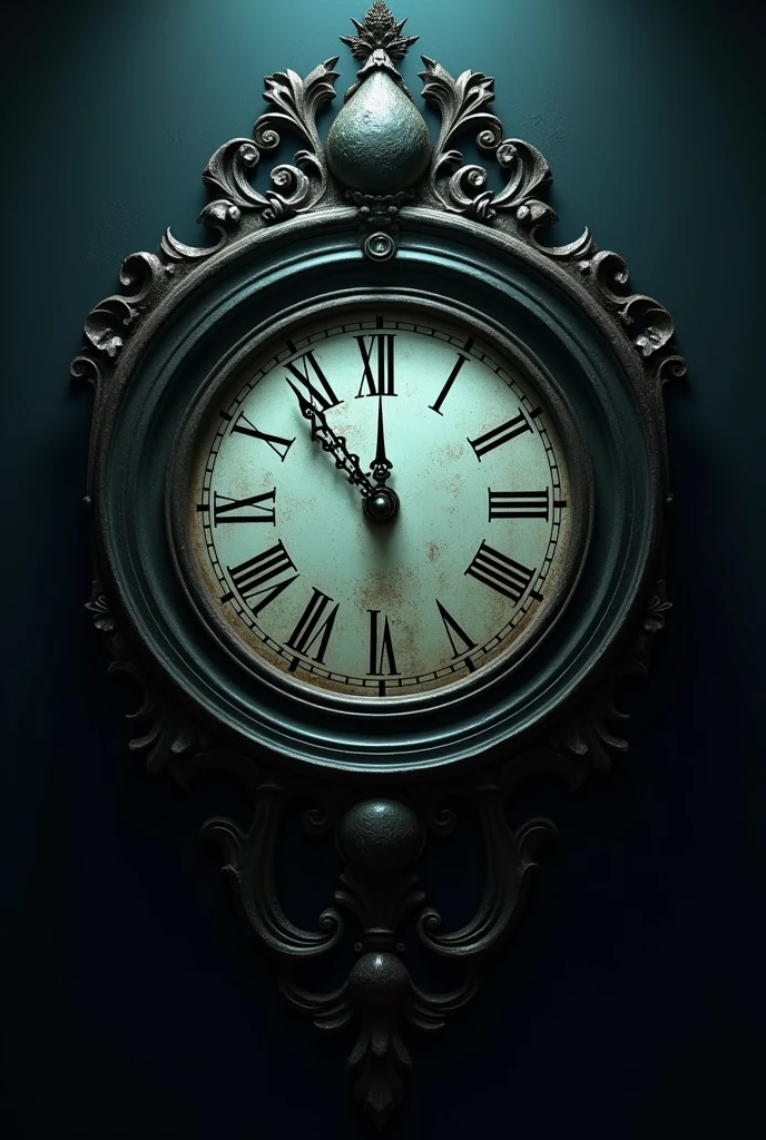 Clock marking meia-noite) symbolize the tempo being exhausted, creating a sense of urgency.