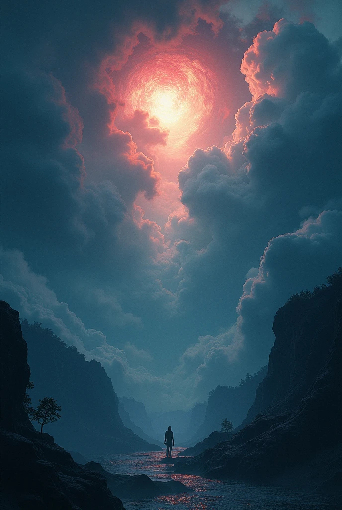Dark style images ,
blue and red ( withouth People) from heaven