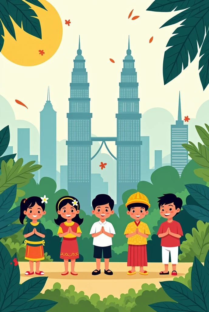 I love Malaysia simple drawing for standard 2 student

