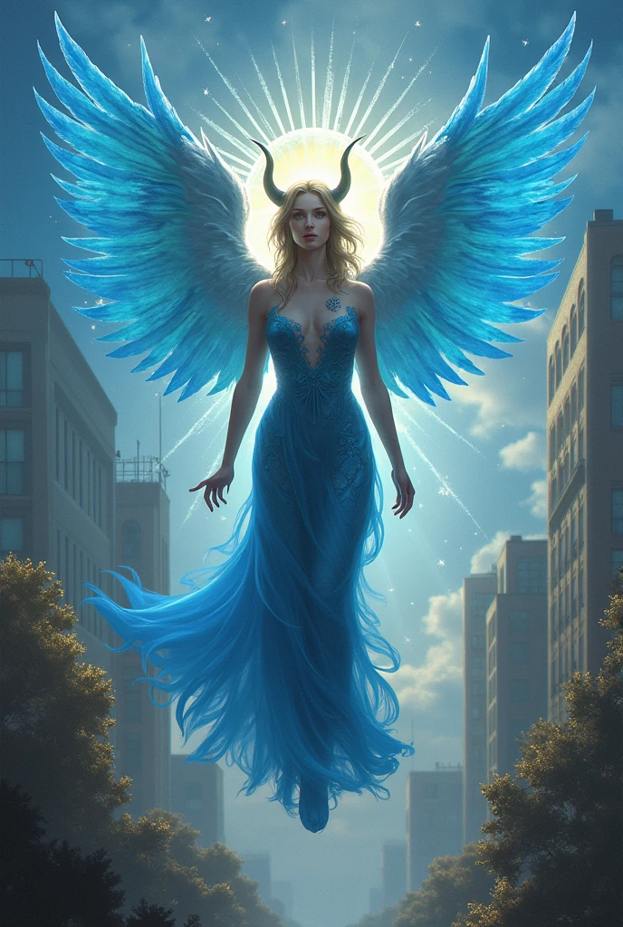 Blue angel is visiting United States of America. Black devil is having nude around de worlds