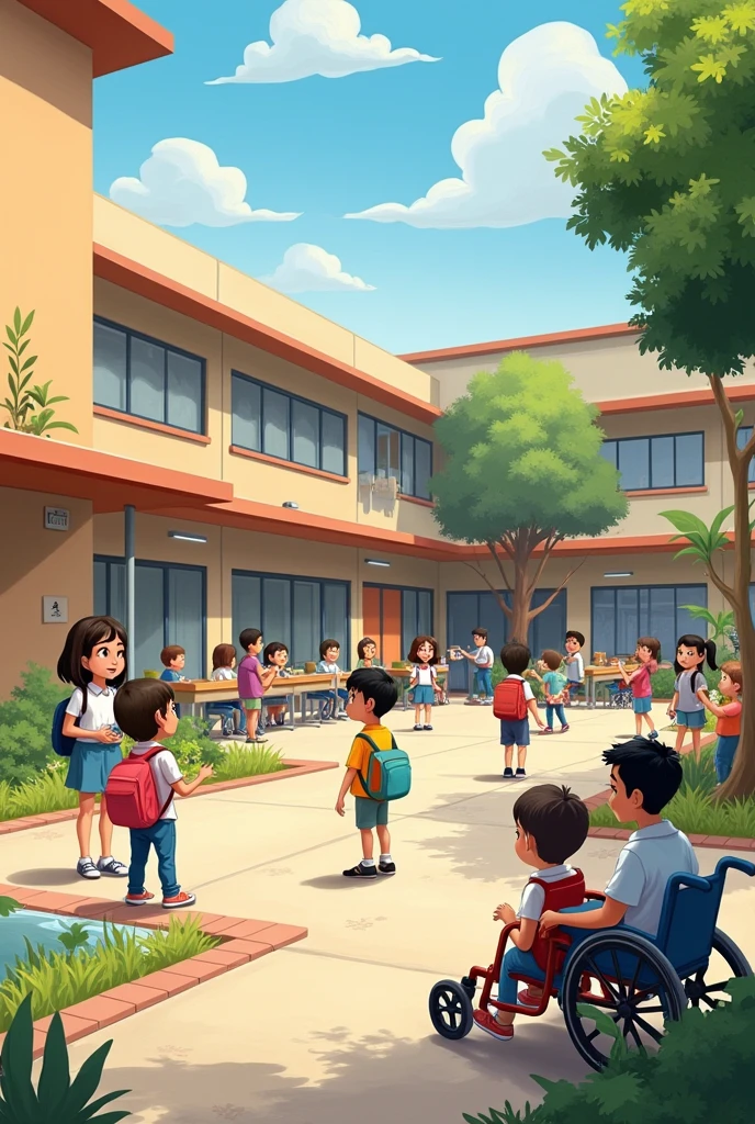 Construction project for an inclusive school