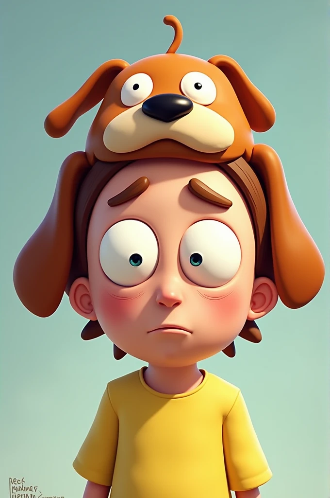 Morty Smith with doggy hat