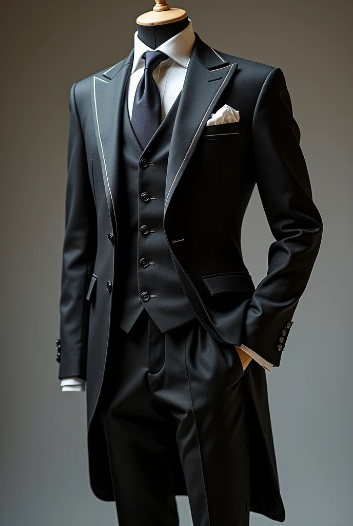 Design a complicated yet delicate suit for men 