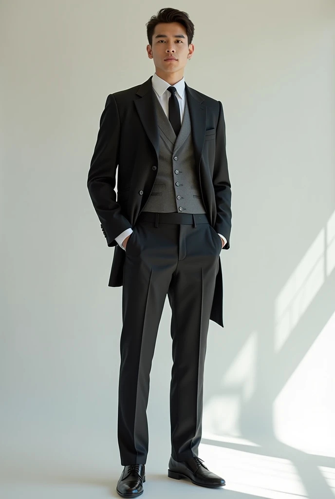 Design a creative yet delicate suit for men a different style