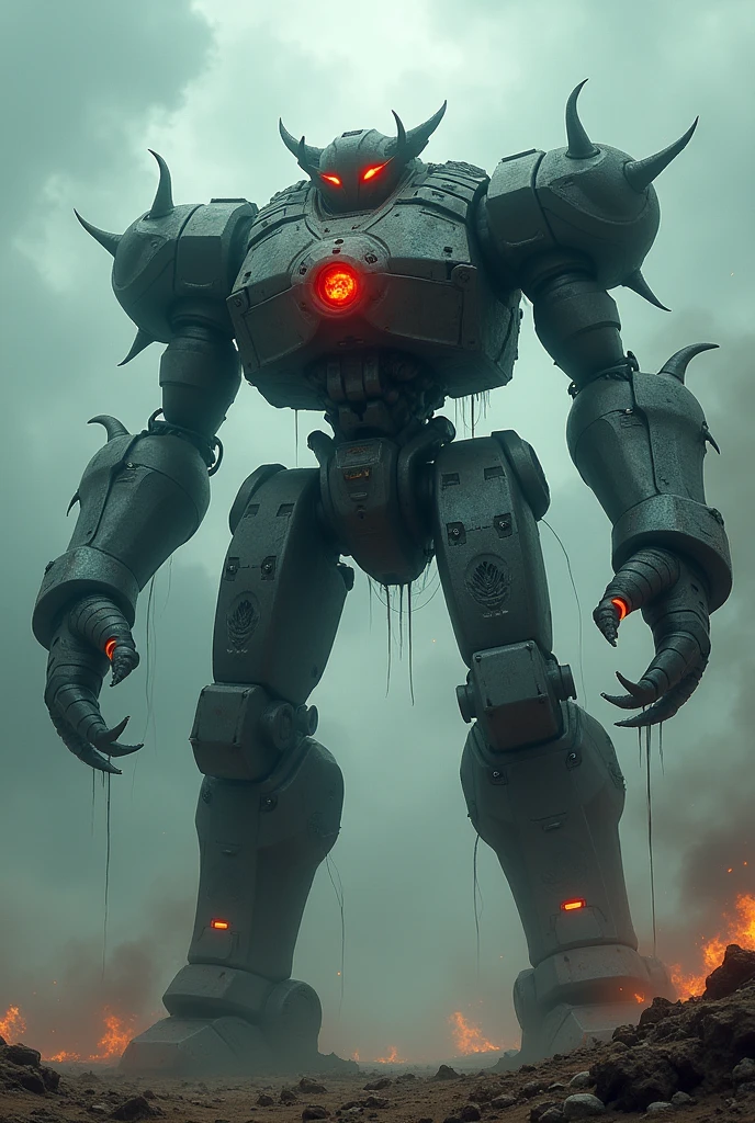 A giant robot possessed by a demon 