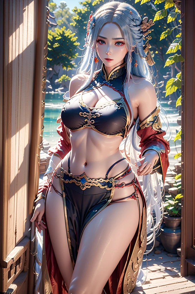 ultrareal image, high resolution image, 4k image, A video game character with long hair and a purple dress is standing in front of, looking at the viewer, Unreal Engine Render + a goddess, Xianxia fantasía, Xianxia héroe, Xianxia, cuerpo completo Xianxia, Unreal Engine Character Art, Lan Ying, Artgerm ; 3d unreal engine, unreal engine render Saint Seiya, unreal engine 5 quality render, Xia Chang, female character, anime cgi, unreal engine 5 quality, Mei Qing, Lu Ji, a beautiful fantasy empress, Zhao Yun, Huang Ji, realist. Cheng Yi