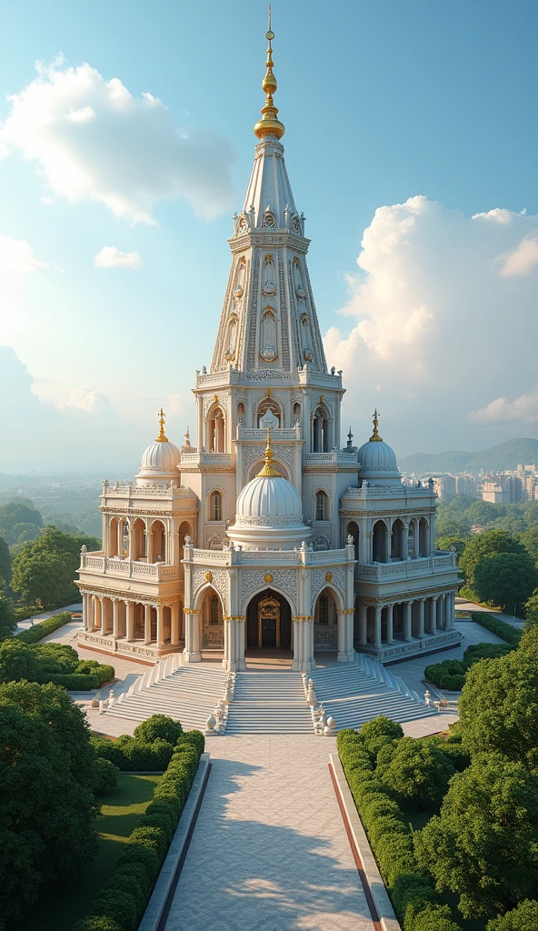 125 फीट ऊंची शिखर वाला एक भव्य मंदिर
- सुंदर लैंडस्केप गार्डन और पैदल मार्गों के साथ 5 एकड़ का परिसर
- सांस्कृतिक कार्यक्रमों और कार्यक्रमों के लिए एक बड़ा ऑडिटोरियम
