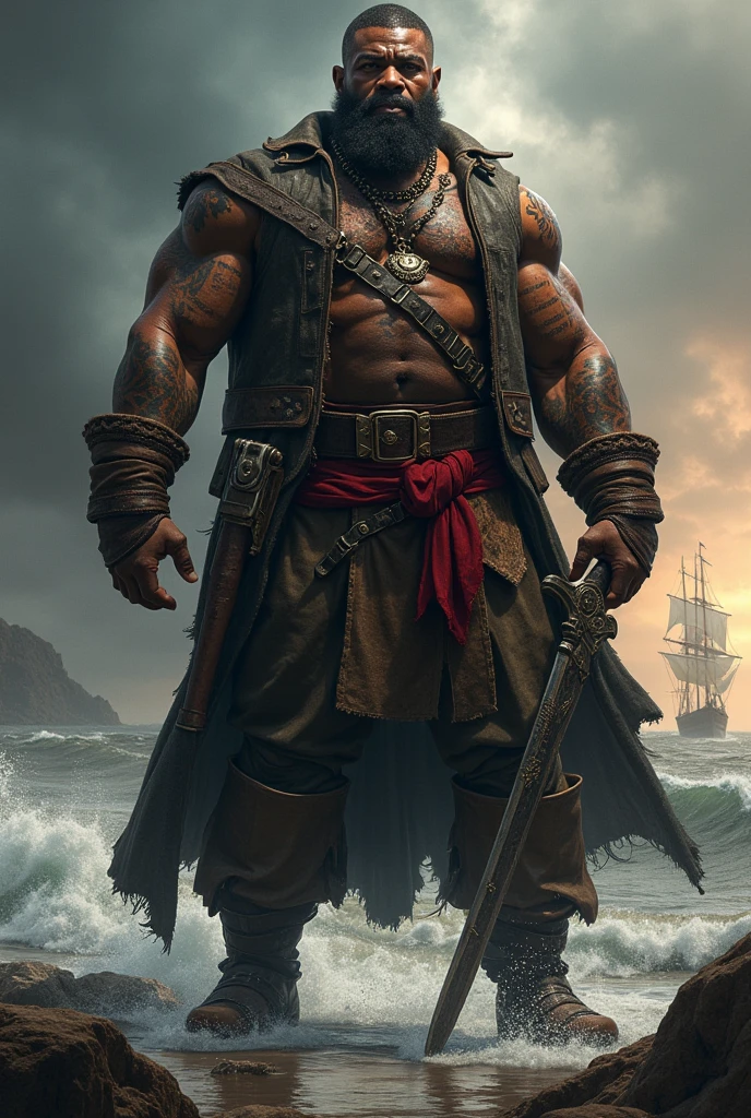 Houston Harris Bobo Brazil big black man pirate Game of thrones style