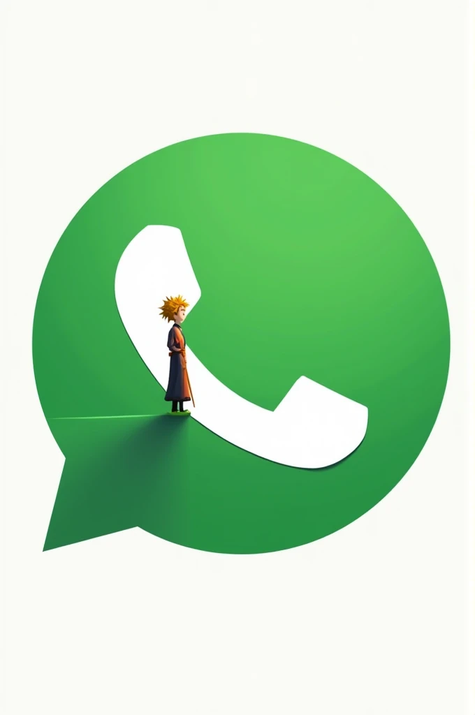 an image of the WhatsApp logo icon with some symbol alluding to The Little Prince. The file must be in PNG and be transparent.