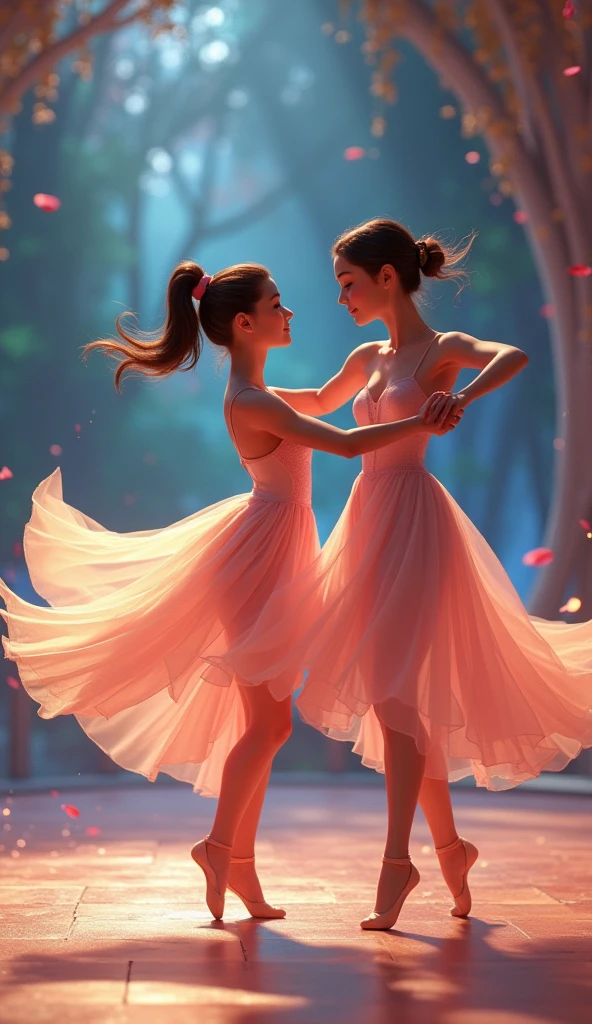 dancing in the virtue of grace pixar 3d drawing style