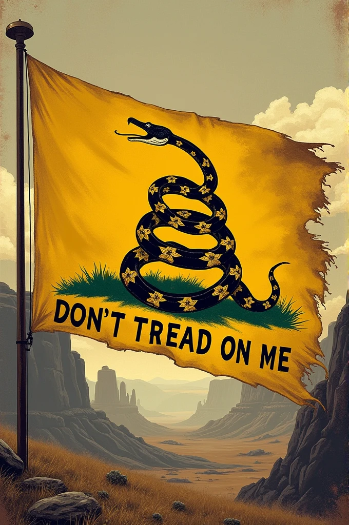 Flag don't tread on me