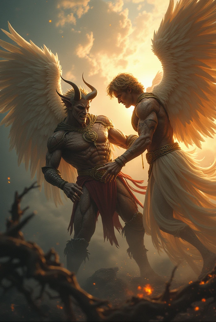 Archangel Michael defeating the devil
