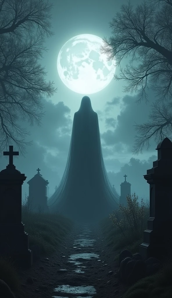dead resurrecting in a cemetery at night of meia cinzenta with the mystery of people of Christ