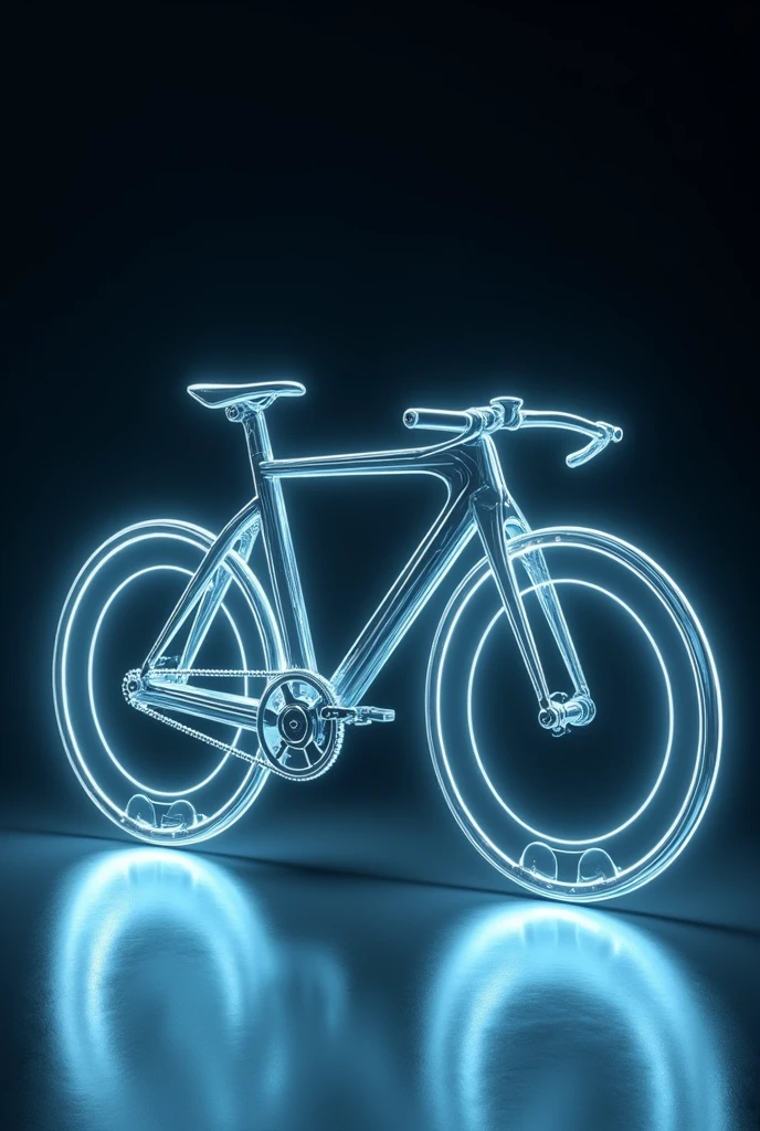 Bike in white neon