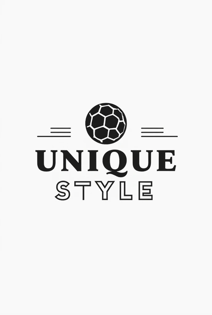 A logo for a football clothing store called unique style