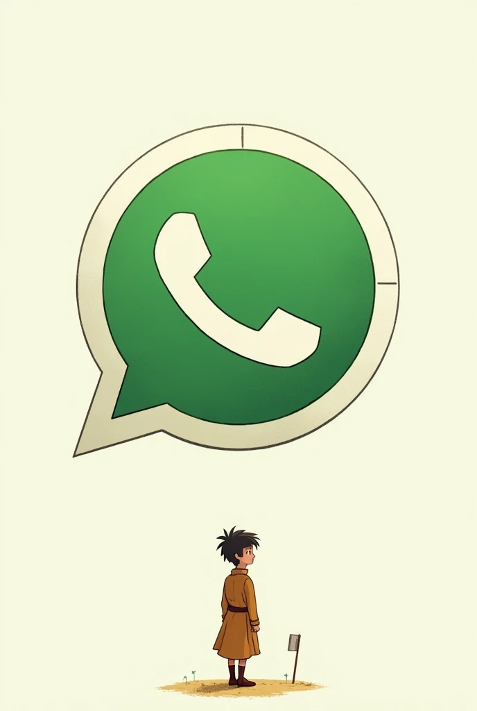 an image of the WhatsApp logo icon with some symbol alluding to The Little Prince. The file must be in PNG and be transparent.