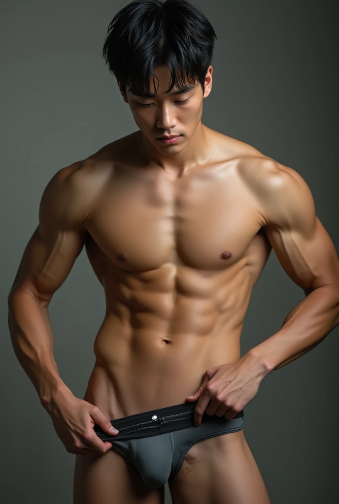 muscle、Toned body、athlete、masterpiece、Real、Realistic、Like a real photo、Put your hands in your pants、The most beautiful man in the world、Beautiful Face、女性のようなBeautiful Face、Small waist、スリムでmuscle質、A man who looks like Sota Fukushi、A handsome 2 man、Man with a sporty body、細くてToned bodyの男、a handsome guy、、Large bulge in crotch、Almost naked、Fascinating Underwear、Six Pack Abs、Japanese high school boy、Big penis、