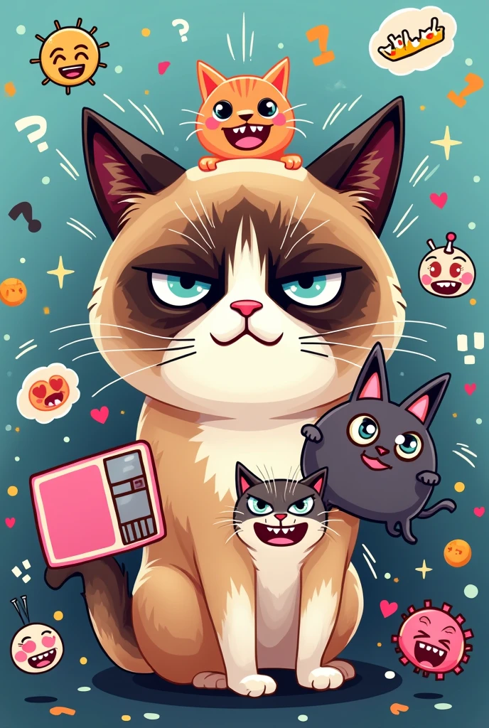 Meme sheems, angricat, niancat, trol face, internet memes cartoon