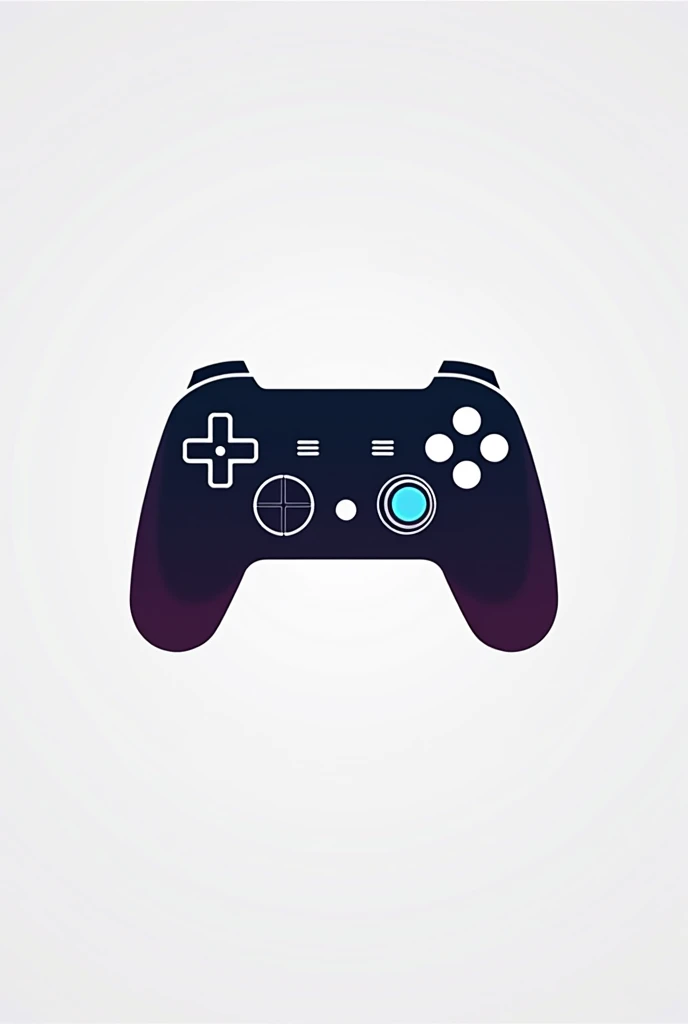 Design a minimalist logo for a gaming controller brand. The logo should feature a stylized and simplified representation of a gaming controller, emphasizing the essence of gaming and precision. Use a sleek and modern color palette with clean lines and geometric shapes. The typography should be bold and contemporary, complementing the minimalistic design. The overall look should convey excitement and high performance while being easily recognizable and versatile.