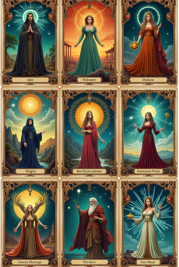 Create 22 major arcana tarot cards with unique images inspired by Ride Wite