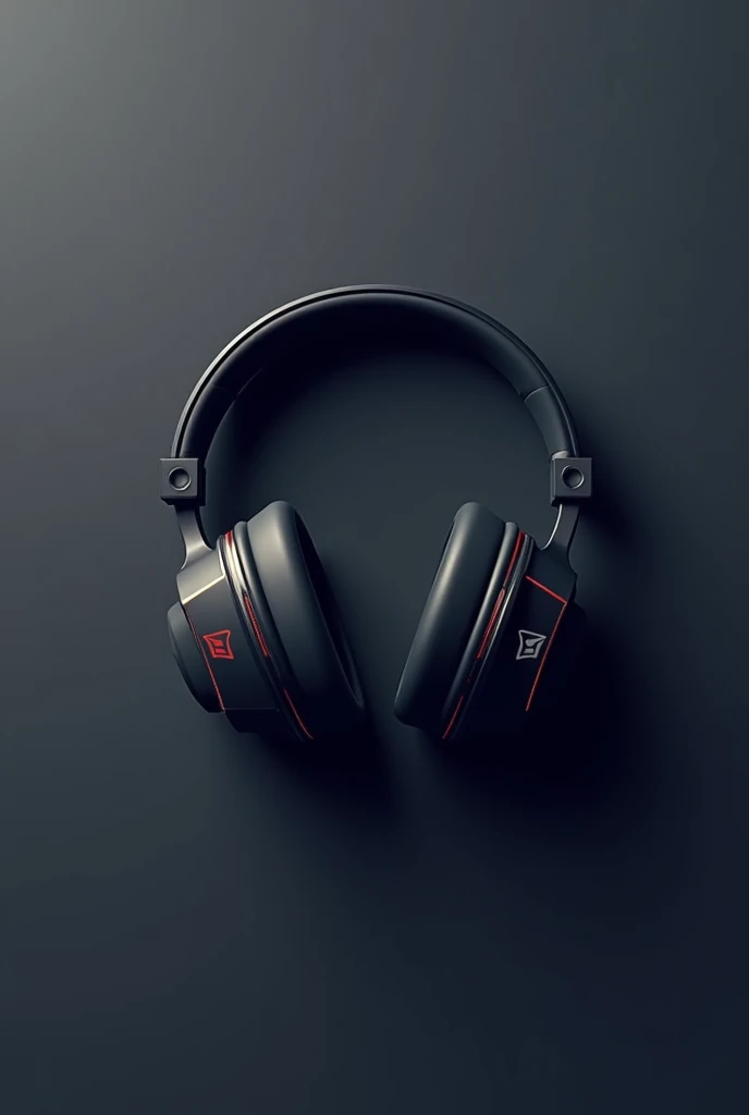Create a minimalist logo for a brand of gaming headphones. The design should incorporate stylized and simplified elements of a headphone, highlighting the product's sophistication and functionality. Use a modern and subdued color palette, with clean and futuristic typography. The logo should convey technology and immersion while maintaining a clean and easily recognizable aesthetic.
