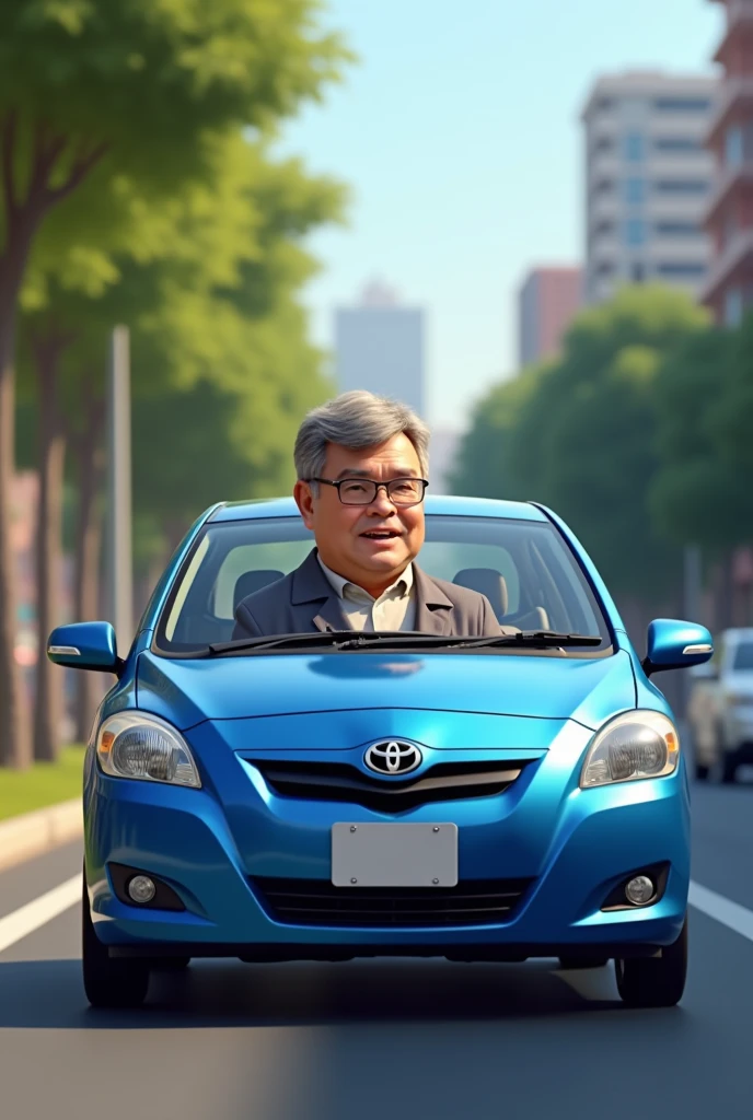 Teacher drive blue Toyota vios 2008




