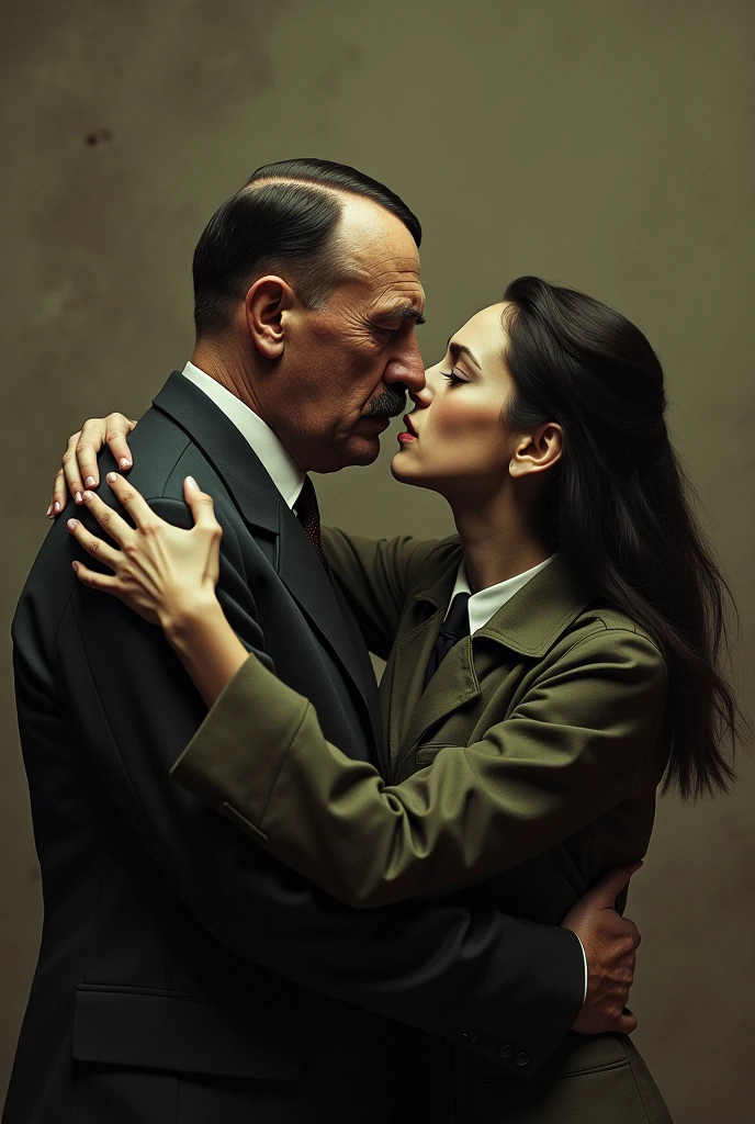 Hitler kissing an Israeli